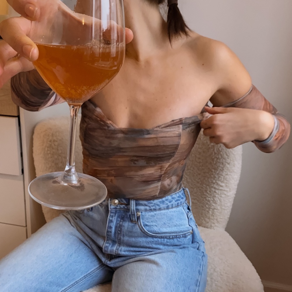PrettyLittleThing chiffon bodysuit
